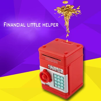 Banii electronici Seif Parolă Cutie de Bani în Numerar Monede de Economisire Cutie ATM Banca Seif Depozit Automat de Bancnote Cadouri de Craciun