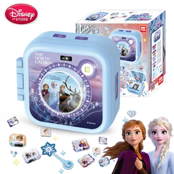 Disney Frozen 2 Anna Elsa 3D Autocolant Aparat de Fotografiat Set de Magie Disney Princess Belle Manual DIY Autocolant de a Face Fete Cadou Jucărie