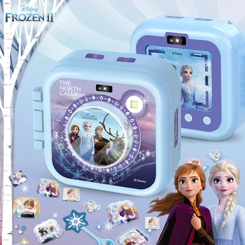 Disney Frozen 2 Anna Elsa 3D Autocolant Aparat de Fotografiat Set de Magie Disney Princess Belle Manual DIY Autocolant de a Face Fete Cadou Jucărie