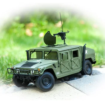 Aliaj turnat sub presiune big Hummer Tactice Vehicul 1:18 Militare Blindate Model de Masina cu 5 Usi Deschise Hobby colectie de Jucărie Pentru Copii cadouri