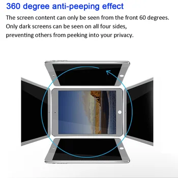 Animale de COMPANIE de 360 de grade, Filtru de Confidențialitate pentru 2018 iPad Pro 11 inch Fata de IDENTITATE model NOU A1980 , Anti-orbire Ecran protector de film Protector