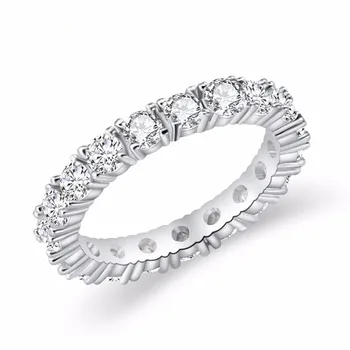 Real S925 Argint Inel pentru Femei de Moda Anillo de Nunta Bizuteria Piatră prețioasă Argint 925 Bijuterii Pure de Diamant Inel de Piatră prețioasă