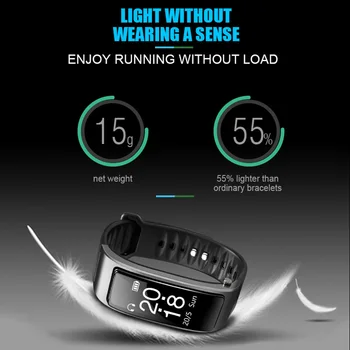 Setul cu Cască Bluetooth Ceas Inteligent Brățară Bandă de Ritm Cardiac Passometer pentru Sport Fitness DJA99