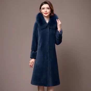 WYWAN 2020 Haine de Femei de Moda Noua Haină Lungă Tip Slim de Iarna pentru Femeie Jachete