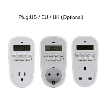 Electric power meter UE plug contor de energie kWh de energie de tensiune ampermetru priză electrică contor de energie cronometru de bucătărie
