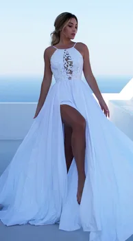 YSMARKET de vară de moda rochie de dantelă femei alb rochie lunga sexy femei îmbrăcăminte vestidos branco suspensor rochie E804
