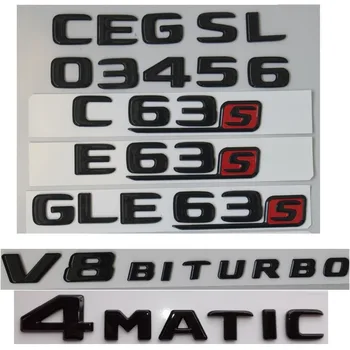 2017-2020 Plat Negru Lucios Portbagaj Litere Emblema Embleme Insigna pentru Mercedes Benz AMG W176 W205 W213 W222 X253 X117 W166 X 156 W204