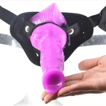 MLSice Jucării Erotice Curea pe Penis Detasabil Reglabil Ham Câine Animal Vibrator Lup Penisului pentru Femei Lesbiene Vaginal Anal Juca