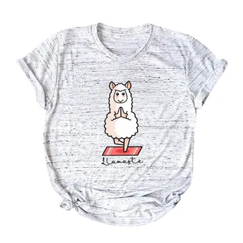 Desene animate Oi Tricou Femei Animale Drăguț Imprimate Maneci Scurte Plus Dimensiune Tee Top Vacanta de Vara Femei Funny T-shirt Camiseta Mujer