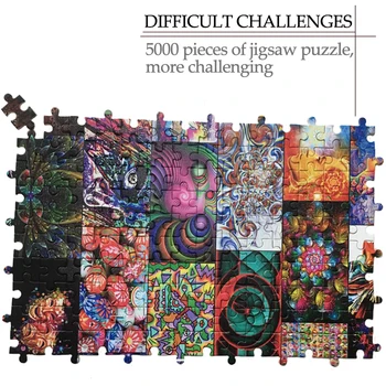 MOMEMO Persistența Memoriei din Lemn Puzzle 1000 Piese Suprarealism Pictură în Ulei Jigsaw Puzzle-uri pentru Adulți Copii Jucarii pentru Copii