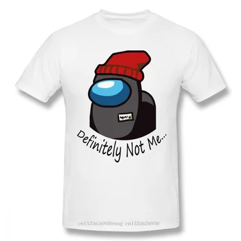 Oameni Printre NOI Multiplayer Online Joc Deducere Socială Negru T-Shirt, cu Siguranta Nu Mi-Bumbac Pur Teuri Harajuku Tricou