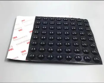 5x2 8*4 10*3 11*5mm negru semicerc anti-alunecare Anti-coliziune silicon particule ROGOJINI de Protecție 3M adeziv auto-adeziv