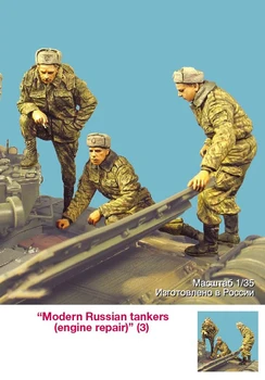 Nevopsită Kit 1/ 35 ruse Moderne tancuri doar trei figură Figură Istorică Rășină Kit