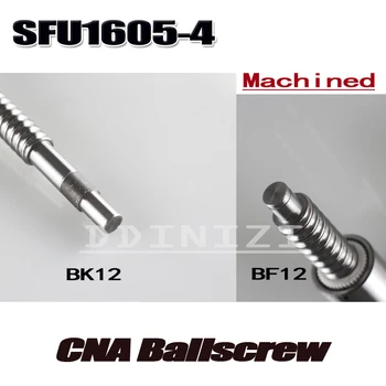 BallScrew SFU1605 -4 1000mm șurub cu bile C7 cu 1605 flanșă single-piuliță cu bile BK/BF12 end prelucrate Piese pentru Utilaje de prelucrare a Lemnului
