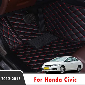Auto Covorase Pentru Honda Civic 2013 2012 Decorare Auto Din Piele, Covoare, Accesorii Styling Părți Proteja Rezistent La Apa