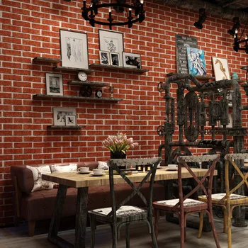Home Decor 3D din PVC Autocolante de Perete de Hârtie Cărămidă Piatră tapet Rustic Efect de Auto-adeziv Decor Acasă Autocolant Sala de mese decor
