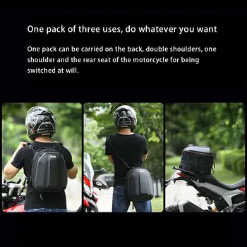 Motocicleta Coada Bag Multi Rezistent La Apă Motociclete Spate Pachet Motociclist De Mare Capacitate Rucsac Cu Strat Dublu Spațiu De Expansiune