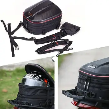 Motocicleta Coada Bag Multi Rezistent La Apă Motociclete Spate Pachet Motociclist De Mare Capacitate Rucsac Cu Strat Dublu Spațiu De Expansiune