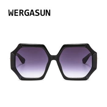 WERGASUN 2020 Poligon de Moda de Lux ochelari de Soare pentru Femei Brand Designer de Bărbat/Femei Ochelari de Epocă Clasic UV400 în aer liber Oculos