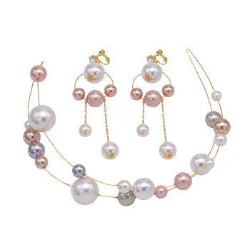 Coreea de Culoare perla mare Evidențierea Perla Moale Bentita femei partid cina headpieces cap accesorii femei Mireasa Tiara