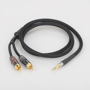 Audiocrast A53+XW60 HiFi cablu audio RCA cablu Audio cablu de semnal plug 3.5 mm direct aux plug converti două RCA plug