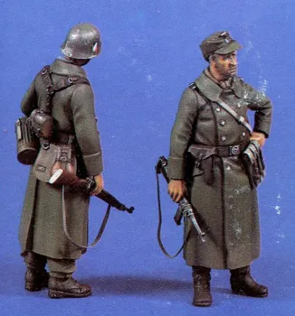 1/35 al doilea RĂZBOI mondial German de Infanterie/Palton (2 Rășină Cifre/Set) VERLINDEN #644 Neasamblate Necolorat