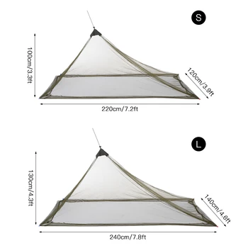Ultralight În Aer Liber Camping Cort De Vara 1 Singură Persoană Plasă De Cort Vara Corp Interior Cort Interior Ventilație Plasă De Țânțari Portabil