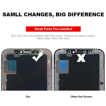 Clasa Pentru iPhone XS tianma Ecran LCD Pentru IPhone XS Ecran Tactil tianma Cu Digitizer Inlocuire Piese de Asamblare Negru