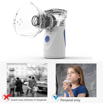 Portabil, silentios nebulizator Mini auto-curățare Mâner inhalator pentru copii Adult Atomizor plasă inhalator pentru Astm inhalador