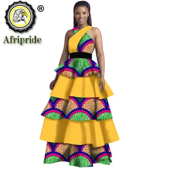 African rochii pentru femei rochie plus dimensiune rochie de petrecere rochie maxi dashiki imprimare rochie a-line fără mâneci AFRIPRIDE S1925070