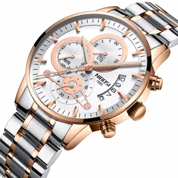 NIBOSI Mens Ceasuri de Top de Brand de Moda de Lux Ceas Barbati Sport Cuarț Ceas din Oțel Complet de Afaceri Impermeabil Ceas Relogio Masculino