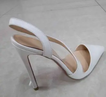 Fierbinte de Vânzare Sudoare Superficial Pantofi de Mireasa Albi Subliniat Toe Femeie Pompe de Petrecere Slip-on Toc Subțire Nunta 2019 Pompe dimensiune 34-45