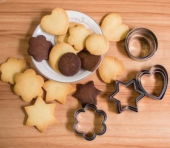 Rotund/Inima/Flori/Forma de Stea Cookie Cutter Scrisoare Alfabet Timbru Decorare Tort Instrumente Biscuit Mucegai Crăciun Cutter GYH