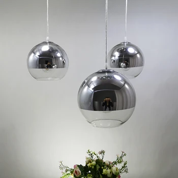 Nordic sticlă lumini pandantiv 15 20 25 30 cm de sticlă agățat de suspendare a corpului de iluminat mese restaurant casa industriale de iluminat interior