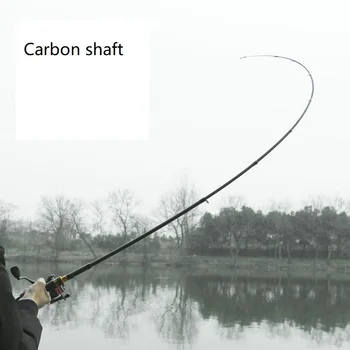 Tijă de pescuit din Fibră de Carbon Ultrausor Greutate Filare Tija de Turnare MH Putere Ultralight Telescopic 1.8 m, 2.1 m Tijă de Pescuit Aborda