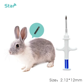 Animale De Companie Microcip 2.12x12mm Ntag216 cip NFC transponder id cu seringă pentru injecție de animale