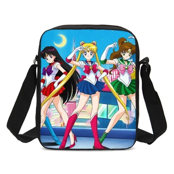 Femei Drăguț Sac De Mesager Anime Sailor Moon Design De Imprimare Crossbody Geanta De Umar Pentru Fete Bolsos Mujer Feminina Sac Principal Femme