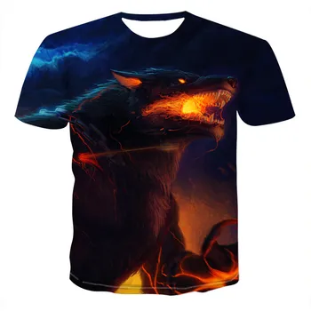 2020 Nou Hip-hop 3d Imprimate de Animale se Răcească Și Distractiv T-shirt pentru Bărbați cu mânecă Scurtă de Vară de Top 3d T-shirt pentru Bărbați/femei de Moda T-shirt