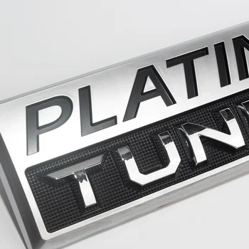 1 BUC 3D ABS PLATINUM TUNDRA Fender Emblema Ușa din Spate, Portbagaj Insigna Autocolante Auto Pentru Toyota Corolla Auris, Yaris Tundra Placare