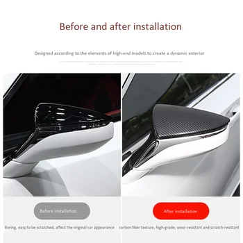 Pentru Lexus UX 200H 250H 260H 2019 2020 Mașină Usi Laterale Oglinda Retrovizoare Acoperi Ornamente din Fibra de Carbon Autocolante se Potrivesc Accesorii