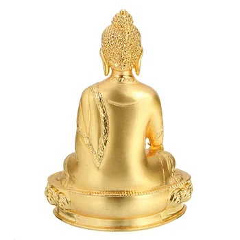Aliaj Budismul Tibetan Shakyamuni Buddha Statuie Statuie De Aur 2.3x1.5 x 3.1