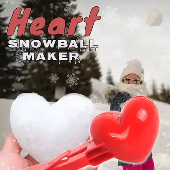 Inima Bulgăre de zăpadă Filtru de Nisip Mucegai Instrument Creativ Distracție în aer liber & Sport Minge de Zăpadă Clip Instrument DIY