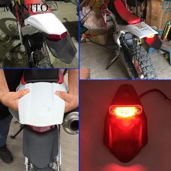 Motocicleta Stop Dirt Bike Aripa Spate Frana Stop spate cu LED-uri de Lumină Pentru SUZUKI RM85 RM125 RM250 RMX250 RM 85 125 250 RMX 250