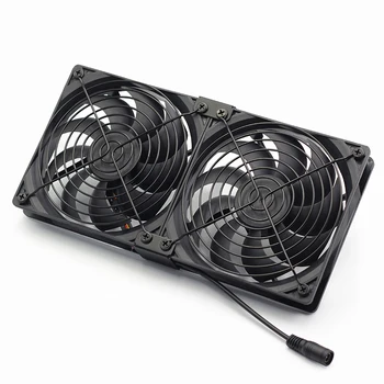 PC nou cooler de 120mm de mare viteza cu zgomot redus de control al vitezei ventilatorului, bitcoin miniere cabinet, cutie slab radiator,110-220V cu adaptor