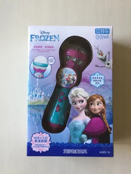 Autentic Disney Elsa, Anna, Olaf fete printesa congelate 2 Cântând Microfon de jucărie Muzică Amplificată Copil K Cântec Fata o Jucarie pentru copii