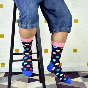 Noi Fierbinte de Vânzare Șosete Bărbați Clasic de Culoare Șosete de Bumbac Dot Moda pentru Bărbați Sosete Casual Dimensiune (7.5-12)