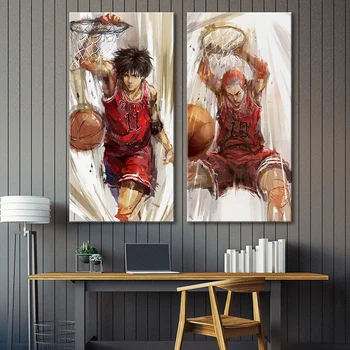 Anime, benzi Desenate slamdunk arta de Perete moderne canvas tablou vertical poster Baschet Băiat sport imagine pentru Camera de zi Decor Acasă