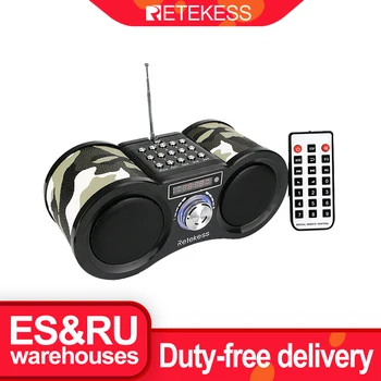 RETEKESS V113 Receptor Radio FM Stereo Portabil Tranzistor Suport pentru Mp3 Player de Muzică Vorbitor Micro SD, DACĂ Card AUX de la Distanță F9203M