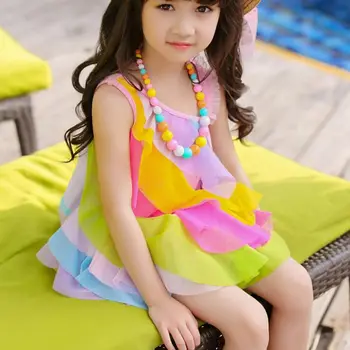2020 Plaja Fete Rochie de Vara Baby Girl Dress Copil fără Mâneci Petrecere de Aniversare pentru Copii Princess Rochii Pentru Fete JW1641