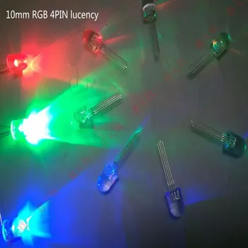 RGB 4PIN de iluminat cu led margele 4.8 mm 5 mm 8 mm 10 mm Toate luminile lucency vaporific catod anod evidenția 100buc/lot